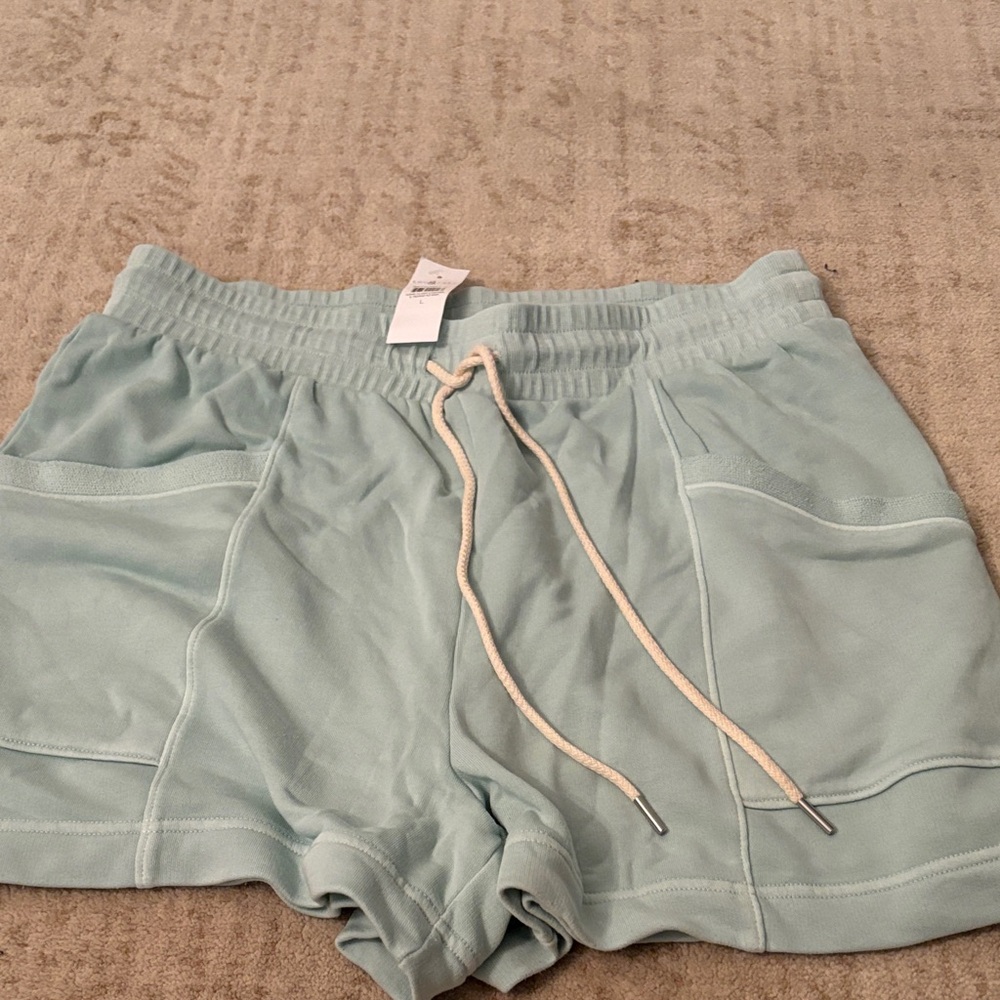 Lou & Grey Light Blue Athletic Shorts